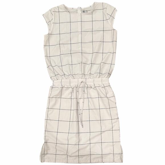 Albion Going Places Dress In White Windowpane - Picture 5 of 7